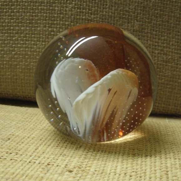 Art Glass Sphere Paper Weight - Picture 2 of 16
